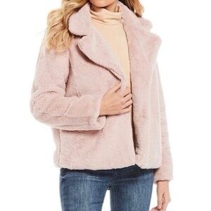 Jou jou Cozy Pink Faux Fur  Jacket